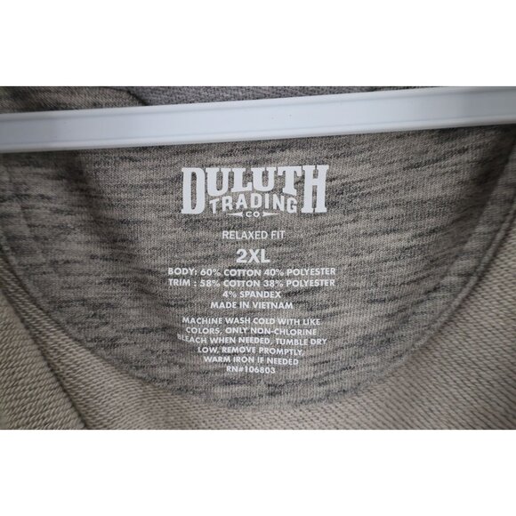 Duluth Trading Co Mens 2XL Relaxed Fit Loophole Half Zip Comfort Vest Sweatshirt - Picture 6 of 11